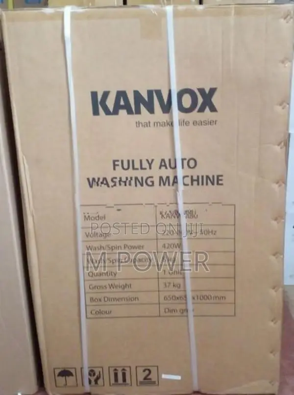 Kanvox Fully Automatic Washing Machine 8KG (KANWM80)