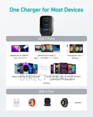 Anker 336 67W Charger with 3 Port Compact & Foldable