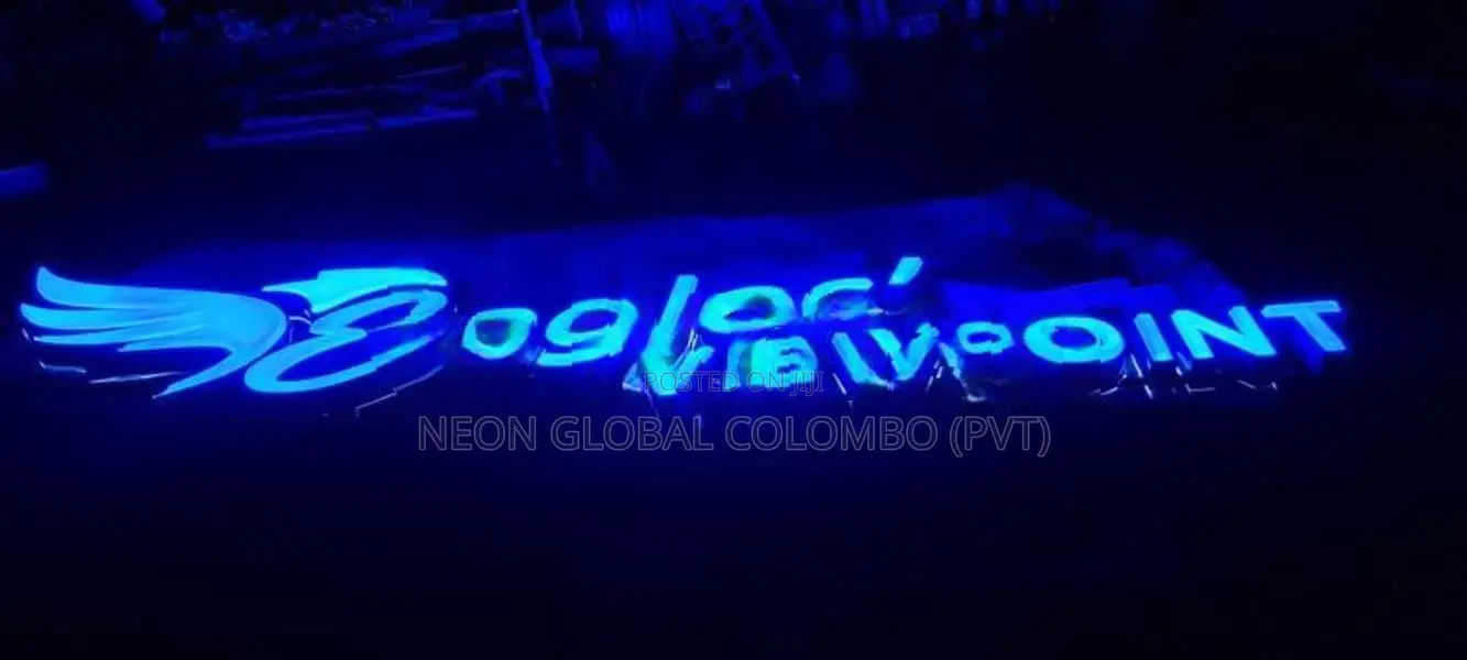 Radiant Displays: Emboss letters Light Boxes