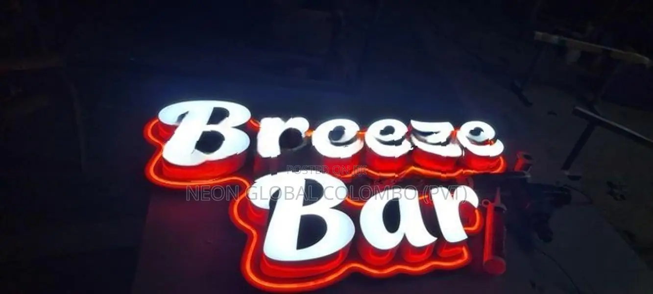 Radiant Displays: Emboss letters Light Boxes