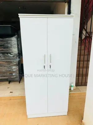 Modern 2 D White Side Hanging Wardrobe