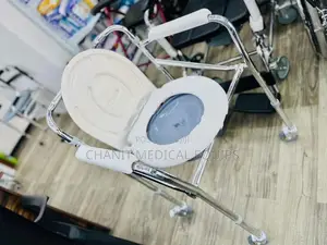 Commode Chair With Wheels Height Adjustable