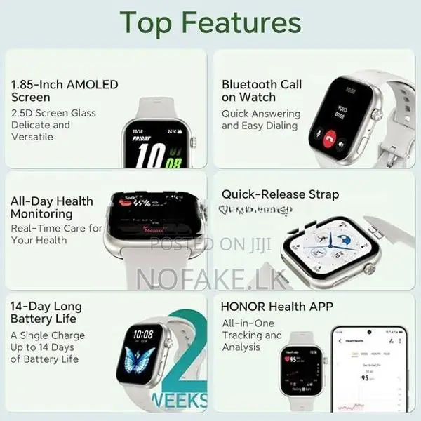 Honor Choice Watch 2i Smartwatch - Huawei Amoled Display