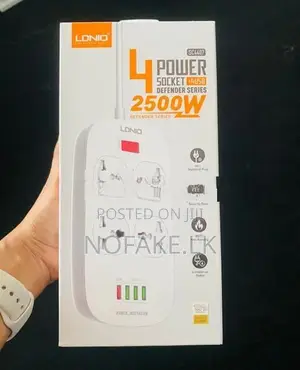 LDNIO 2500W 4 Socket With USB Power Surge Protection