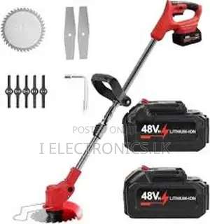 Electric Battery Powered 48V, Cordless Grass Trimmer Operated
