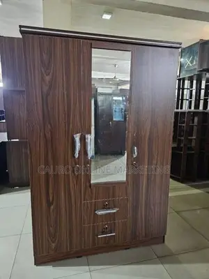 New Melamine 3 Door Cupboard Wardrobe 6*4 Ft fc