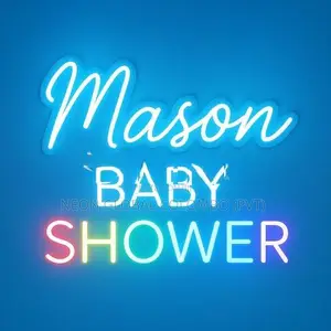 Neon Name Boards for Baby Showers