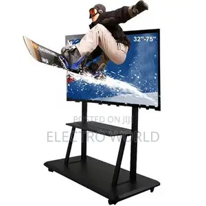 Smart Tv Stand Portable Mobile Cart Movable 32"-75"