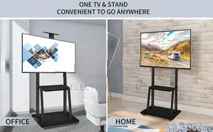 Smart Tv Stand Portable Mobile Cart Movable 32"-75"
