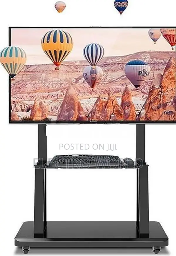 Smart Tv Stand Portable Mobile Cart Movable 32"-75"
