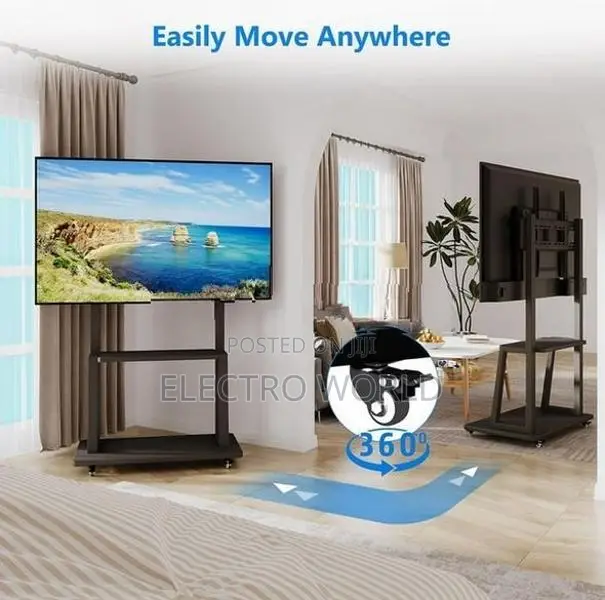 Smart Board Stand Trolley Movable Heavy Duty 43″-100″