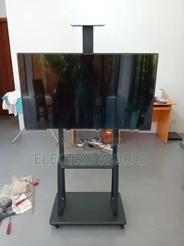 Smart Tv Stand Portable Mobile Cart Movable 32"-75"