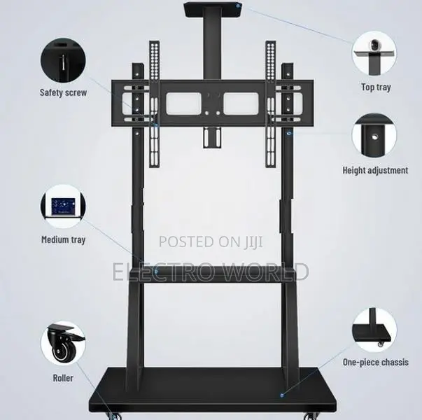 Smart Board Stand Trolley Movable Heavy Duty 43″-100″