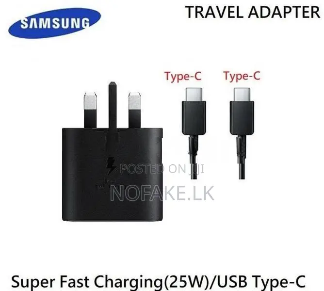 Samsung 25W Power Adapter And Type C to Cable