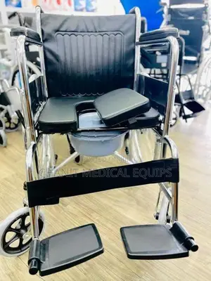 Commode Wheel Chair Foldable
