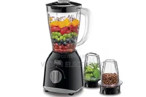 Black & Decker 400 W 1.5 Blender with 2 Grinder Mills (BX365-B5)