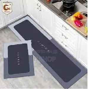 2 Pcs Kitchen & Bathroom Shower room Floor Carpet