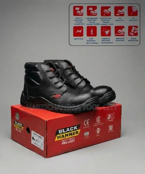 Black hammer safety shoe (mid cut)