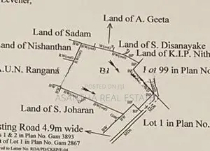 (AF514) 34.16 Perch Land Sale At Sri Jayanthe Mw Station Road Wattala