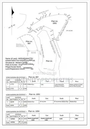 (AFA784) Water Front 23.5 Acre Land Sale At Chilaw