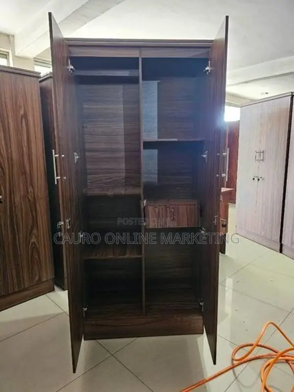 New Melamine 2 Door Cupboard 6*2.5 Ft Wardrobe