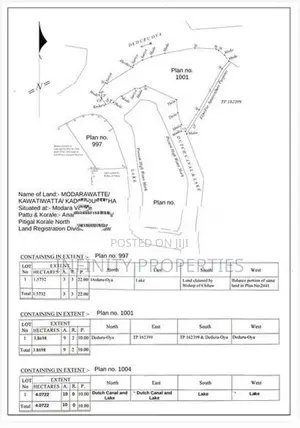 (AFA798) Water Front 23.5 Acre Land Sale At Chilaw