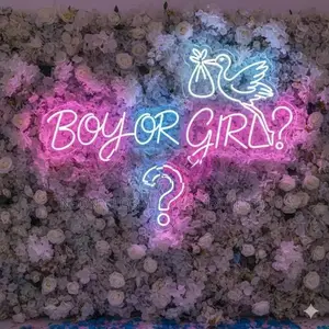 Neon Name Boards for Baby Showers
