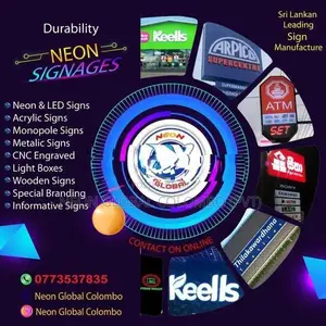Custom Supermarket, Textile Shops, Finance Branding Boards