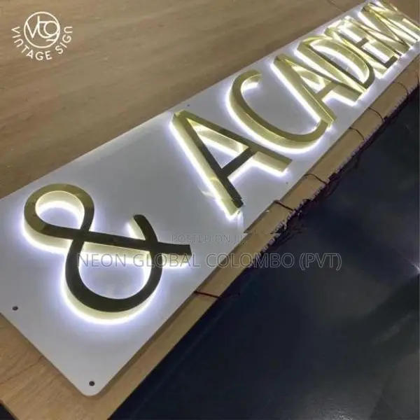 Neon, Acrylic, Aluminum, Frontlit / Backlit - Illuminated Sign Boards