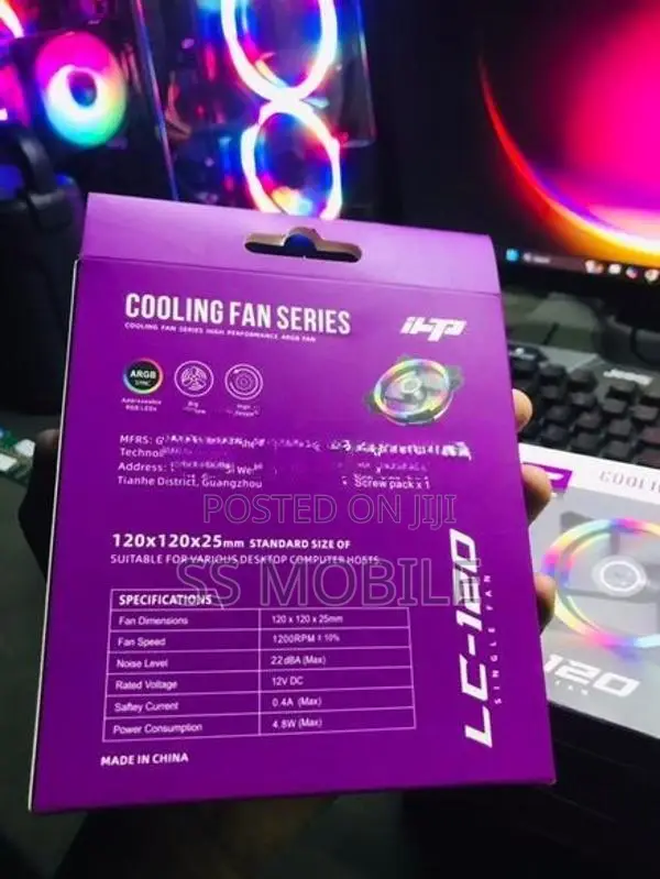 LC 120 RGB Fan Light Computer Cooling