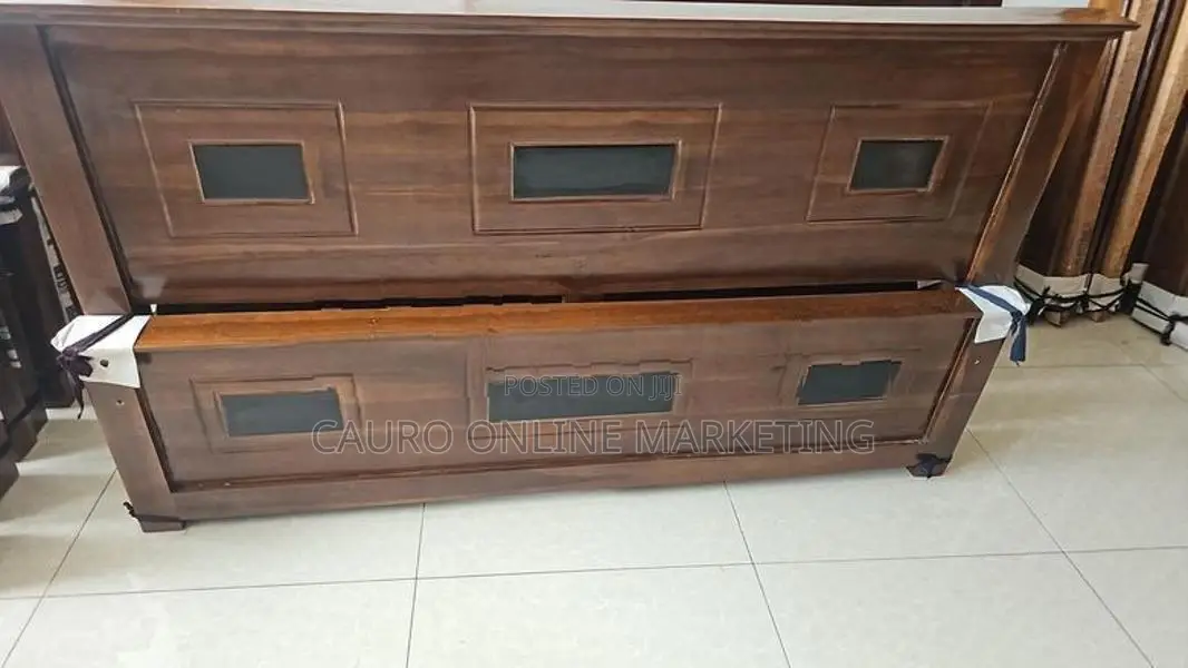 new teak box bed with spring mattress