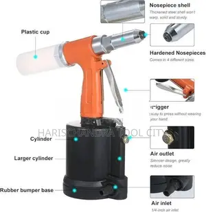 Pneumatic rivet gun