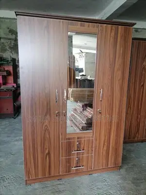 New Melamine 3 Door Cupboard 6*4 Wardrobe Mirror