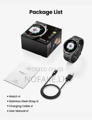 Haylou Solar 5 Smart Watch with Stainless Steel Strap