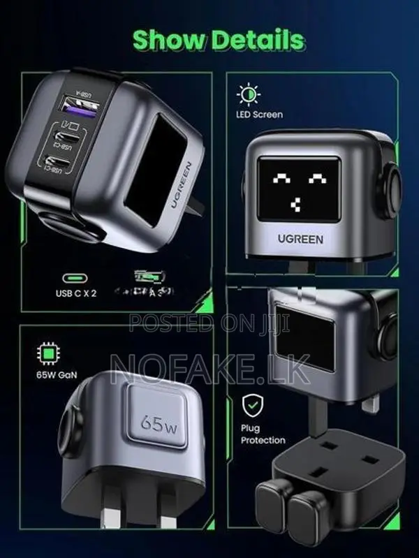 UGREEN Uno RG 65W Robot GaN Fast Charger