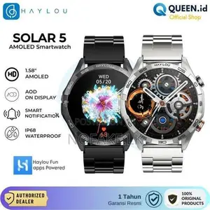 Haylou Solar 5 Smart Watch with Stainless Steel Strap