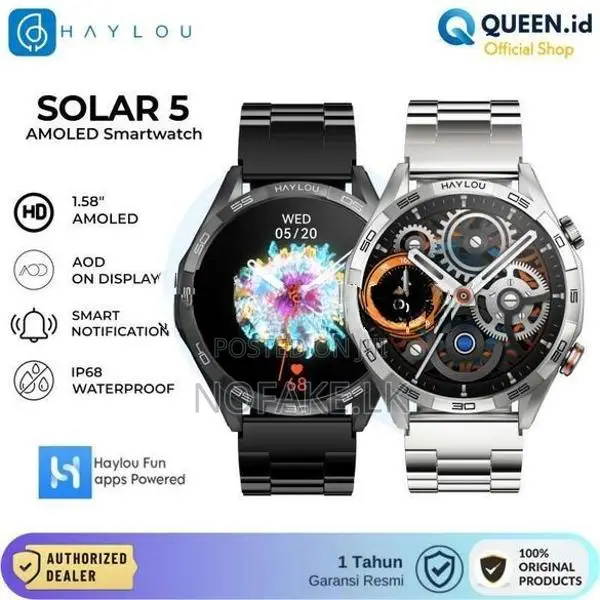 Haylou Solar 5 Smart Watch with Stainless Steel Strap