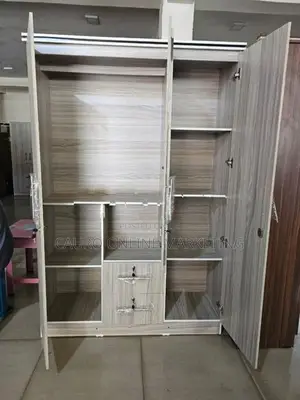 New Ash Colour 3 Door Wardrobe 6x4 Cupboard