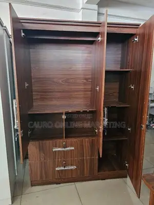 New Melamine 3 Door L Cupboard 6x4 Wardrobe