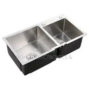 Euro Kitchen Sink Stainless Steel 78*43 (Silver)