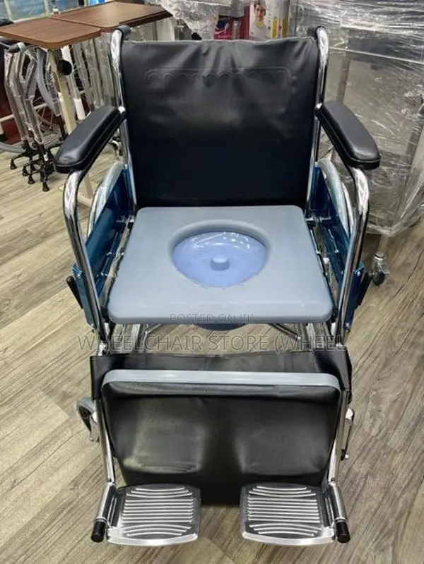 Commode Wheelchair Fiber Seat with Cushion