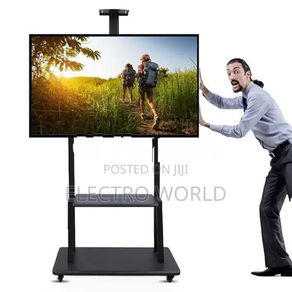 Smart Tv Portable 32"-75" Movable Rolling Stand