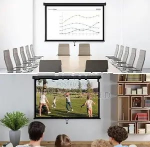 Projector Manual Screen 5 Feet 60″x60″ -Brand New