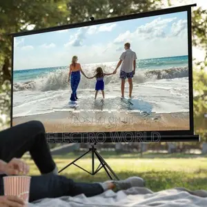 Tripod Projector 6" Stand With Screen 72″x72″