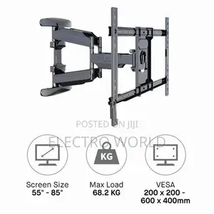 TV Full Motion Large and Heavy-Duty Wall Mount For 55”-85” inches