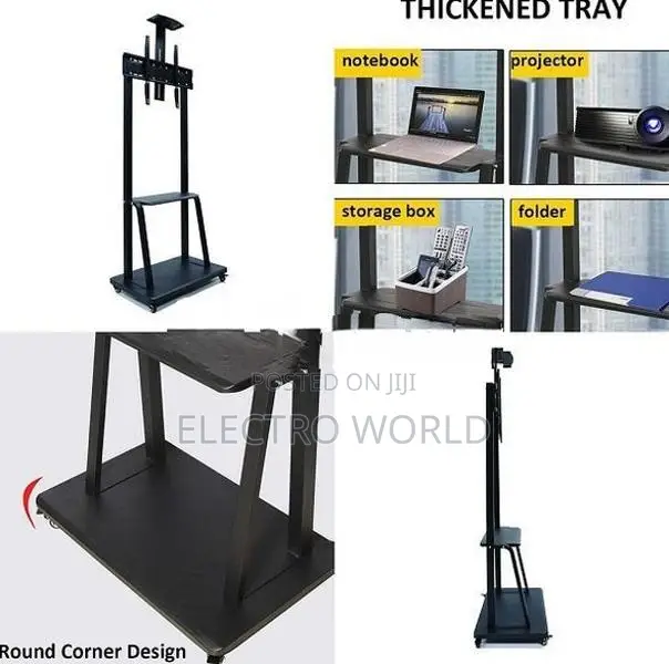 Smart Tv Portable 32"-75" Movable Rolling Stand