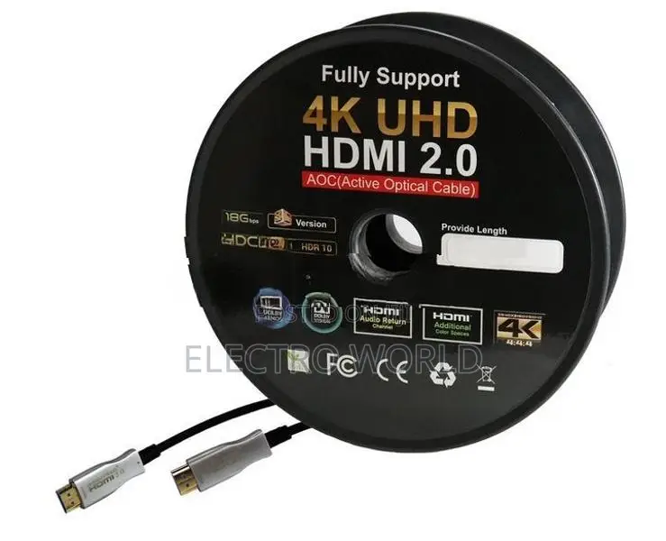 Fiber Optic HDMI Cable 2.1 4K X 8K High Definition Roll 30M (8K/4K)