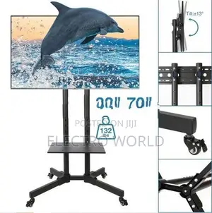TV Trolly Movable 14"-65" Porteble Rolling Stand