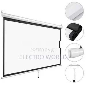 Projector Manual Screen 5 Feet 60″x60″ -Brand New