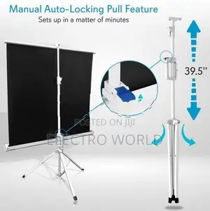Tripod Projector 6" Stand With Screen 72″x72″